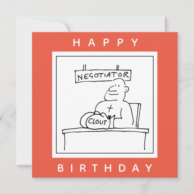 Carte Le négociateur a de l'influence sur les gants de b (Devant)