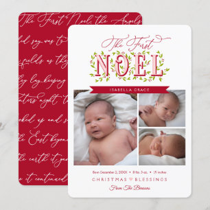 Carte Le Noël de la première fille Noel
