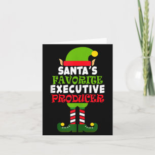 Carte Le Noël du producteur exécutif préféré du Père Noë
