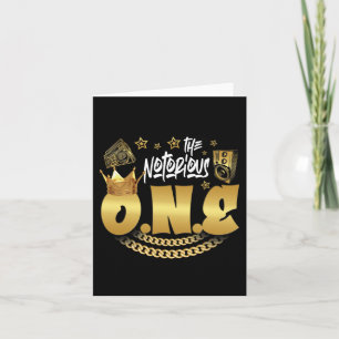 Carte Le Notorious One Old School Hip Hop Drôle 1er anni