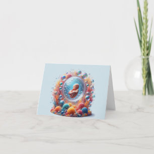 Carte Le nouveau-né en bulle