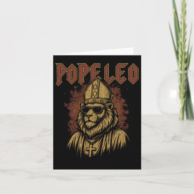 Carte Le nouveau pape américain Léon Xiv (Devant)