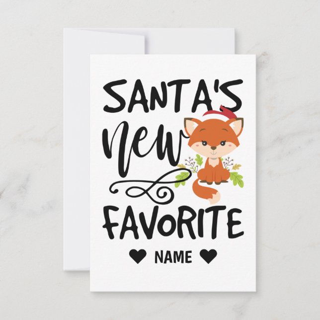 Carte Le nouveau préféré de Santa (Devant)