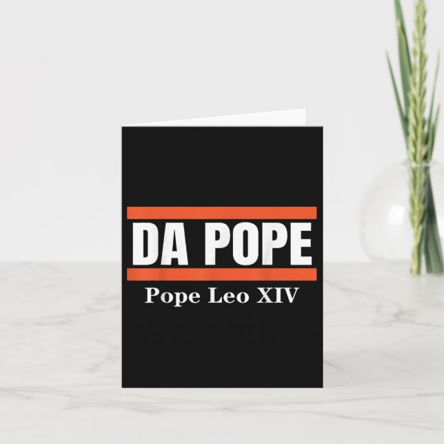 Carte Le pape de Chicago Leo Xiv Le cardinal Robert Prev (Devant)