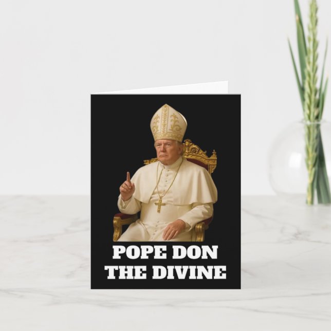 Carte Le Pape Donald Trump Le Divin (Devant)