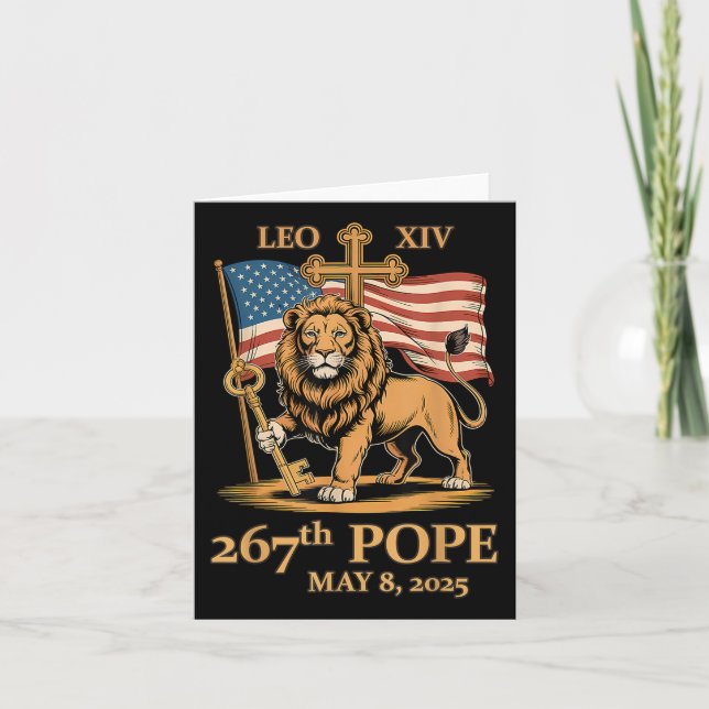 Carte Le Pape du Vatican Leo Xiv - Le 267ème Pape _7 (Devant)