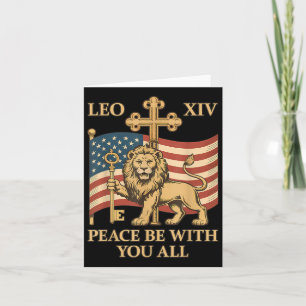 Carte Le Pape du Vatican Leo Xiv - Paix Soyez avec vous 