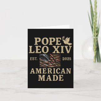 Carte Le Pape Leo Xiv Est 2025 American Made