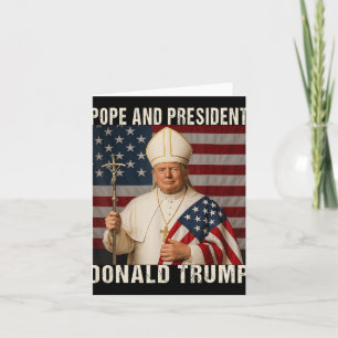 Carte Le Pape Trump Drôle Le Président Trump Veut Être L