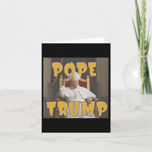 Carte Le pape Trump drôle Trump Vatican Christian Retro 