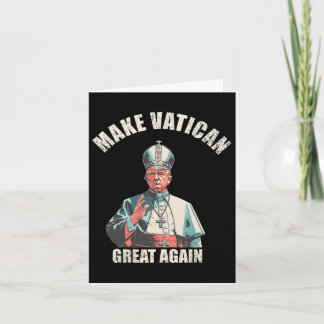 Carte Le pape Trump drôle Trump Vatican Christian Retro 