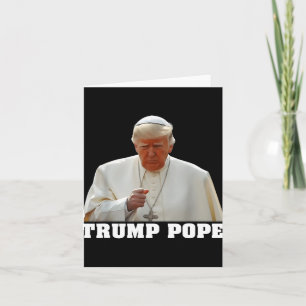 Carte Le pape Trump drôle Trump Vatican Christian Retro
