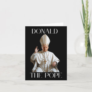 Carte Le pape Trump drôle Trump Vatican Christian Retro