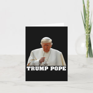 Carte Le pape Trump drôle Trump Vatican Christian Retro