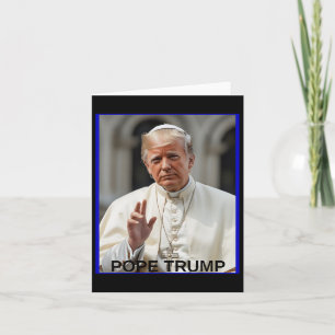 Carte Le pape Trump drôle Trump Vatican Christian Retro