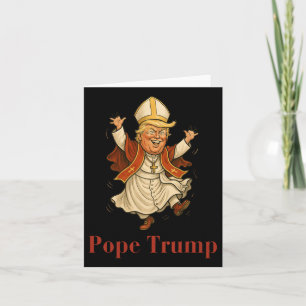 Carte Le pape Trump drôle Trump Vatican Christian Retro
