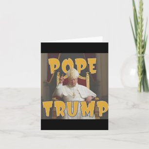 Carte Le pape Trump drôle Trump Vatican Christian Retro