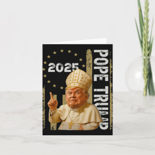 Carte Le pape Trump drôle Trump Vatican Christian Retro