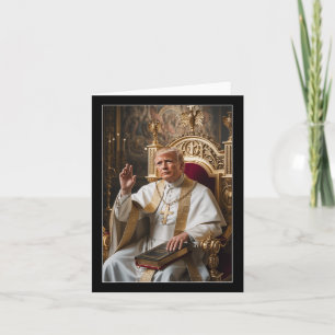 Carte Le pape Trump drôle Trump Vatican Christian Retro 