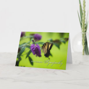 Carte Le papillon de sympathie le plus profond