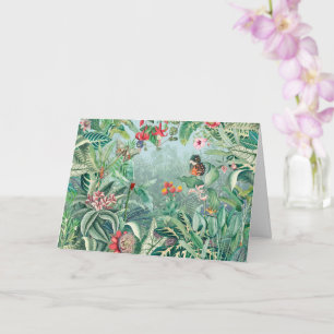 Carte Le paradis fantastique de la forêt tropicale