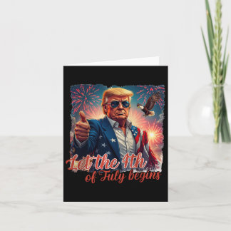 Carte Le Patriotique Feu D'Oeuvre Trump Laisser Le 4 jui