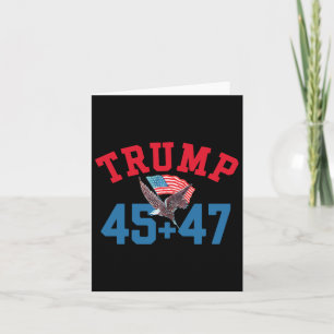 Carte Le Patriotique Trump 45 Et 47 Victoire A Remporté 
