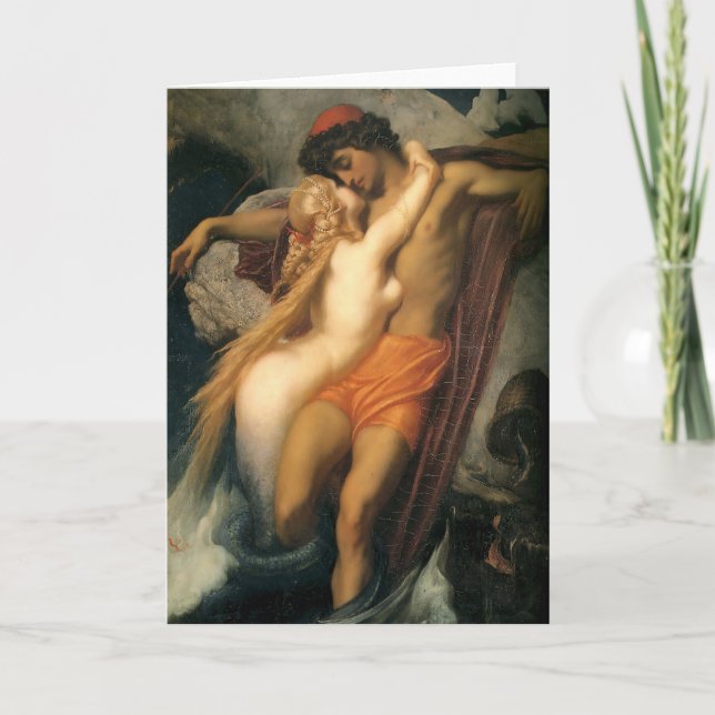 Carte Le pêcheur et le sirène | Frederic Leighton (Devant)