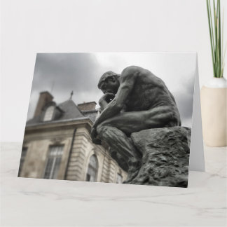 Carte Le penseur Rodin Paris Sculpture