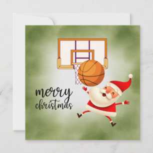 Carte Le Père Noël joue avec Noël