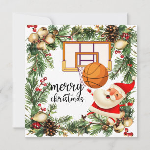 Carte Le Père Noël joue avec Noël