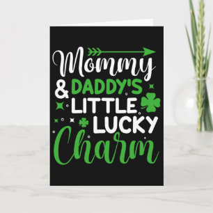 Carte Le petit charme chanceux de maman et papa St Patri