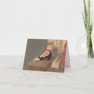 Carte Le pied de la femme dans la dentelle vers le haut 