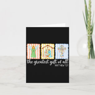 Carte Le plus beau cadeau de Noël Nativité Jésus 