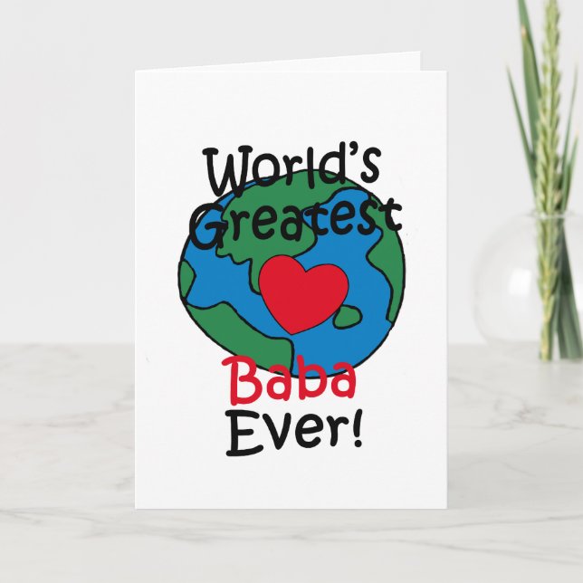 Carte Le plus grand Baba Heart du monde (Devant)