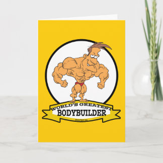 CARTE LE PLUS GRAND CARTOON HOMME DE BODYBUILDER