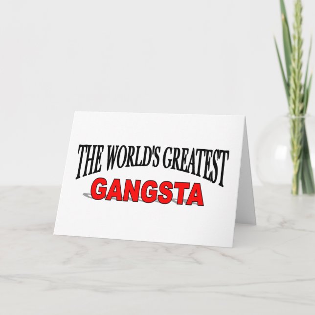 Carte Le plus grand Gangsta du monde (Devant)