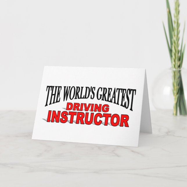 Carte Le plus grand instructeur de conduite au monde (Devant)