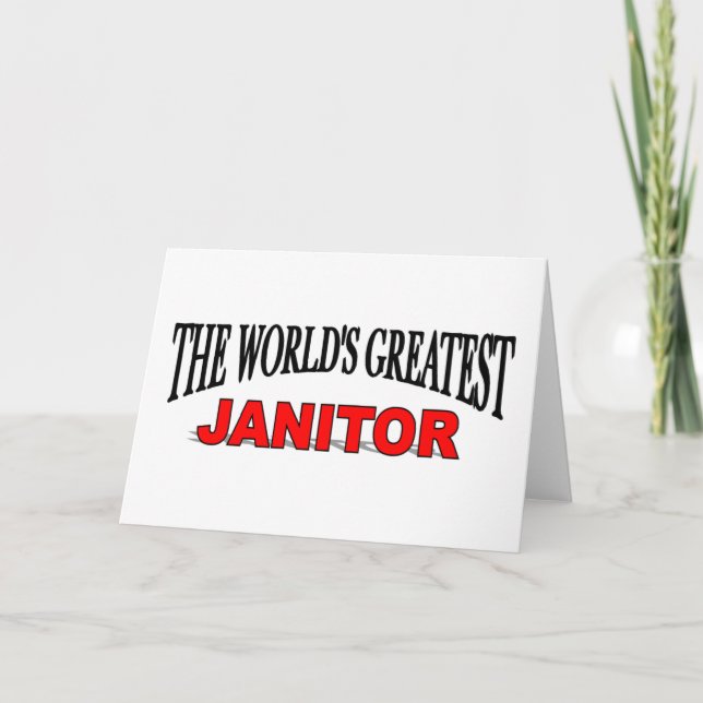 Carte Le plus grand Janitor du monde (Devant)