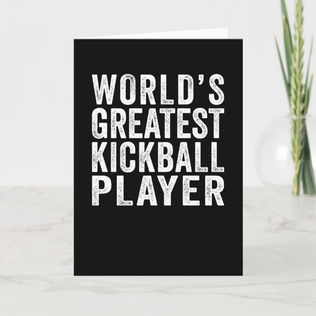 Carte Le plus grand joueur de kickball du monde (Devant)