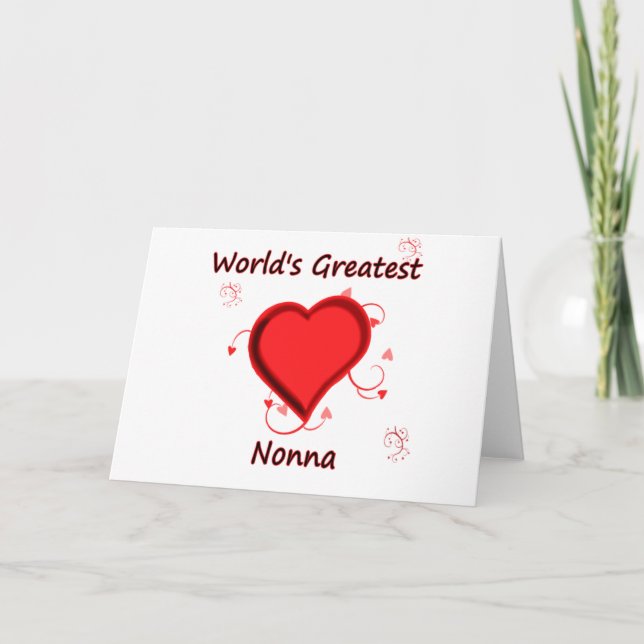 Carte Le plus grand nonna du monde (Devant)