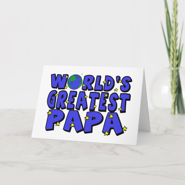 Carte Le plus grand Papa du monde (Devant)