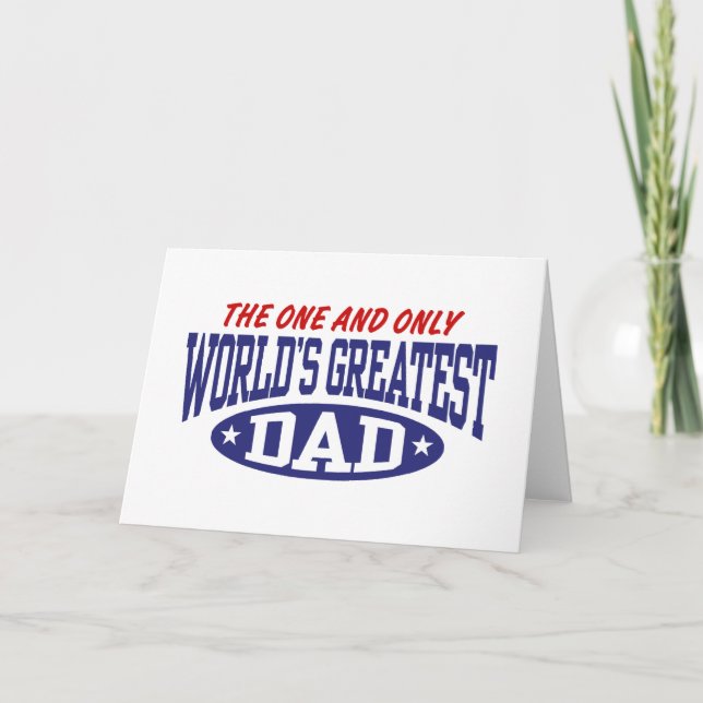 Carte Le plus grand papa du monde (Devant)