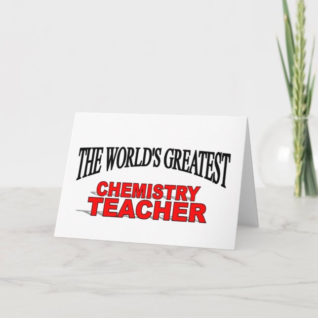 Carte Le plus grand professeur de chimie au monde (Devant)