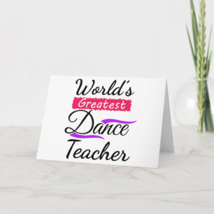 Carte Le plus grand professeur de danse du monde