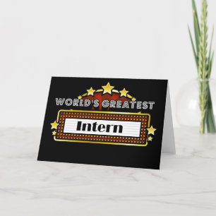 Carte Le plus grand stagiaire du monde