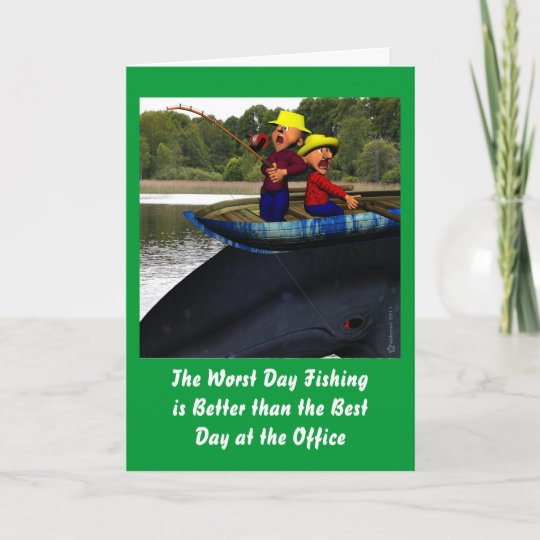 Carte Le Plus Mauvais Anniversaire De Peche De Jour Zazzle Fr
