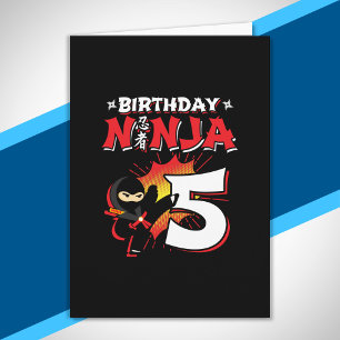 Carte Le poison de Ninja Birthday