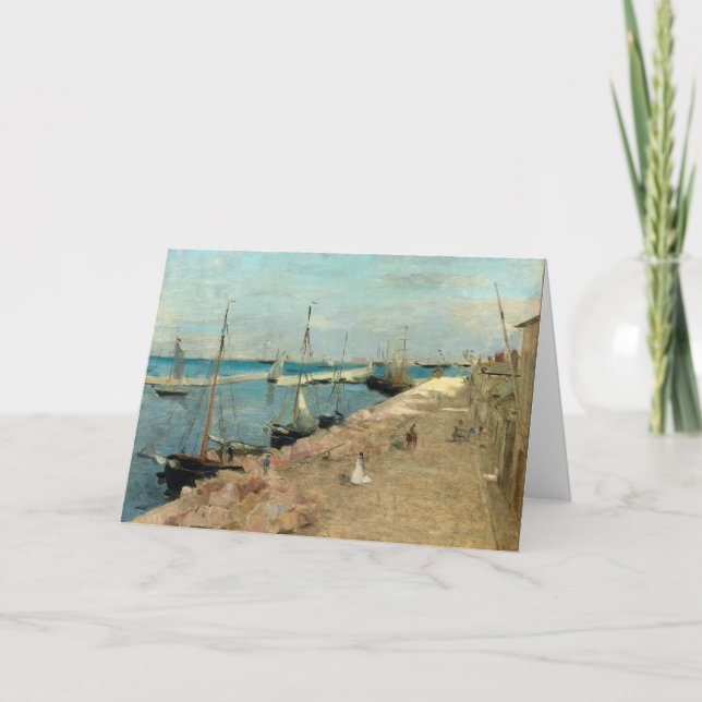 Carte Le port de Cherbourg | Berthe Morisot (Devant)