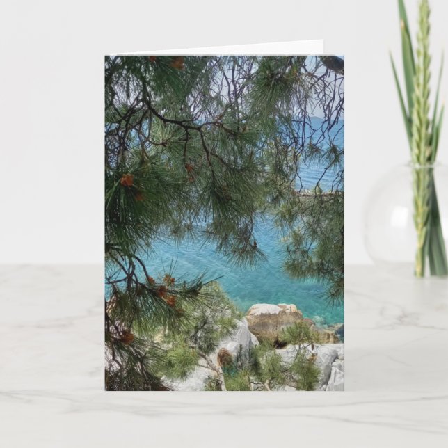 Carte Le port de Skiathos Port. Non personnalisé. (Devant)